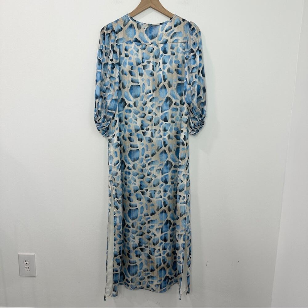 Buddy Love Pamela Cattan Maxi Dress In Santorini Blue size Small - Picture 4 of 8